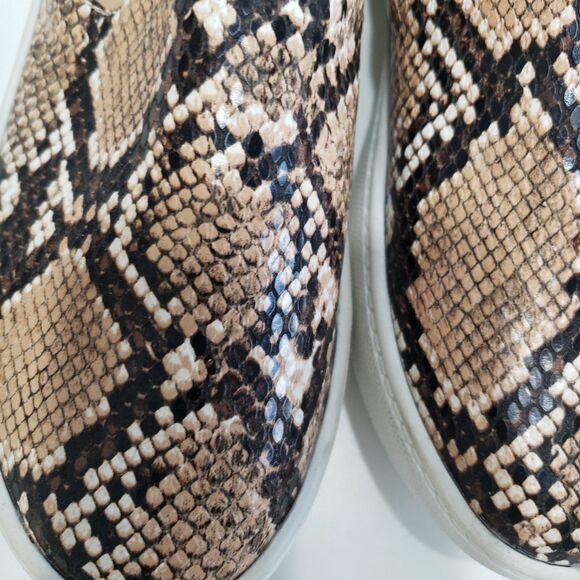 LuLus Womens Faux Snake Print Slip-on Shoes, Size 6 - Picture 5 of 9